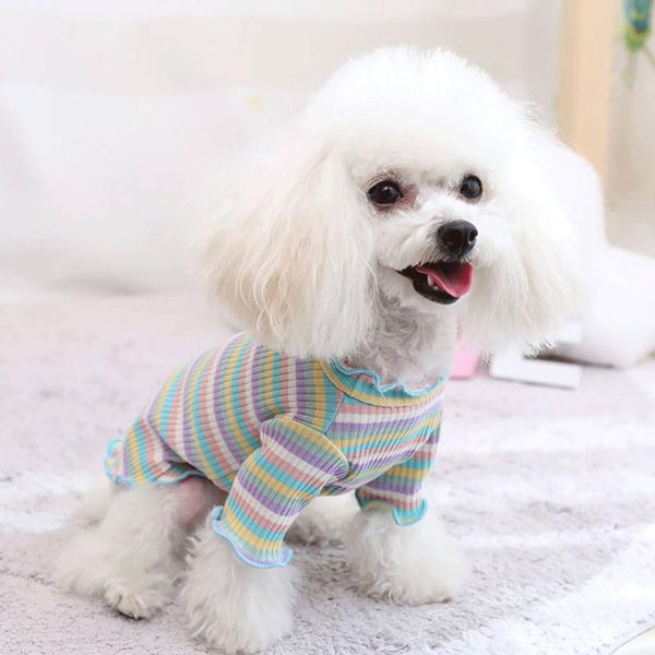 

cat costumes dog puppy hoodies coat winter sweatshirt warm pet clothes vest t-shirt shirt cute rainbow pajamas