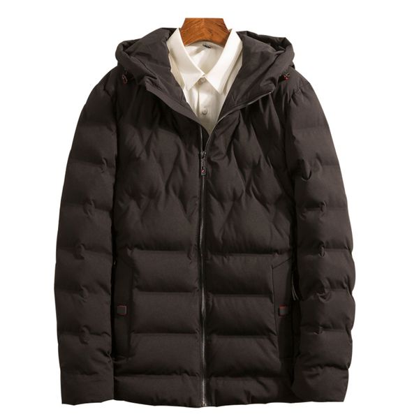 

white duck feather men's et, thick coat, warm and high-quality, winter, leisure, fashion, 90% novel, Black