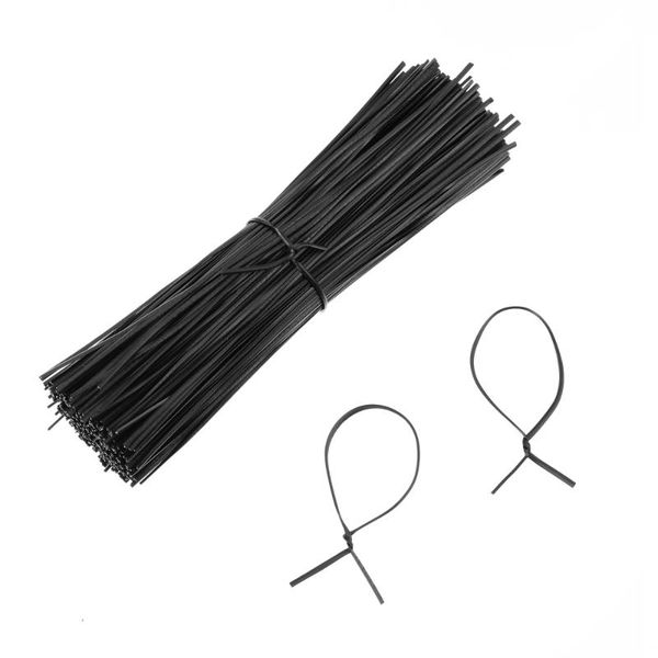 

gift wrap winomo 500pcs twists ties cable 15cm organizer coated iron wire (black)