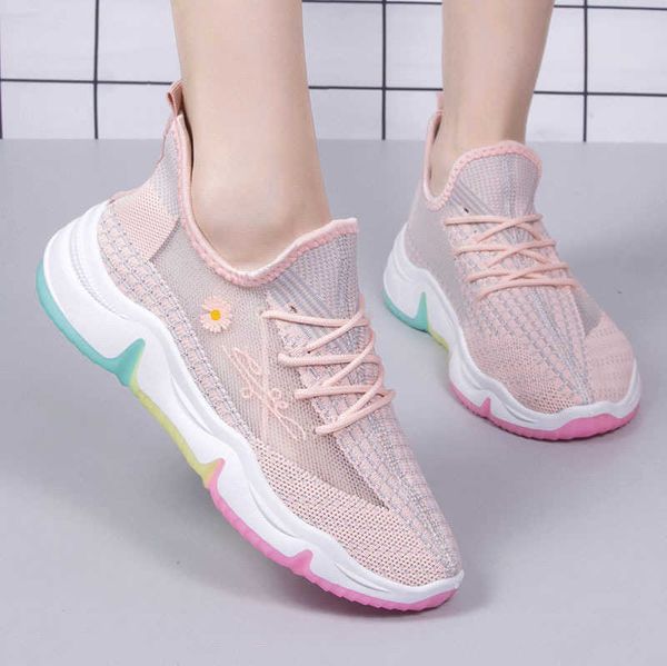 

shoes women's 2021 designer shoes flying woven single soft sole light sports rainbow coconuttraining sneakerstraining sneakers