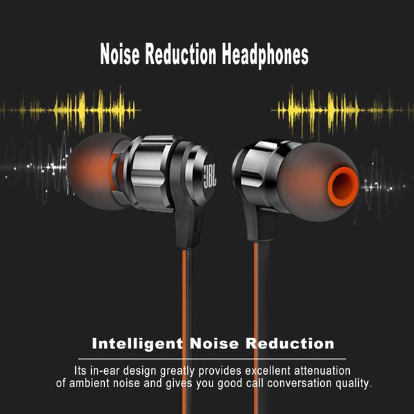 

jbl t180a in-ear stereo earphones 3.5mm wired sport gaming headset pure bass earbuds handswith microphone