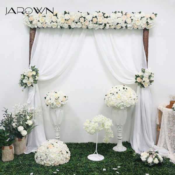 

decorative flowers & wreaths jarown warm white wedding props simulation rose hydrangea flower diy set artificial plant home party decoration