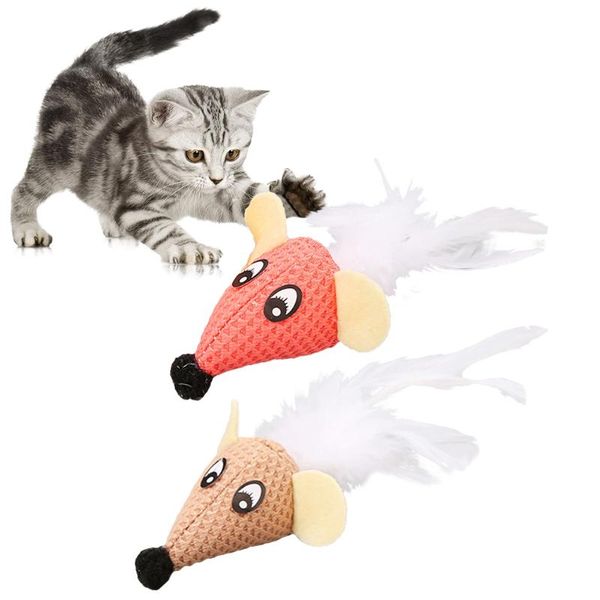 

cat toys 2pcs kitten play fashion cute mouse chew funny interactive training