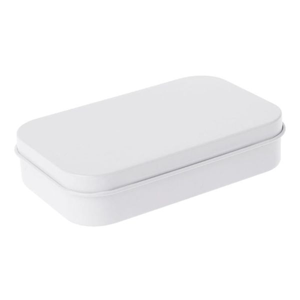 

storage bottles & jars very box small jewelry candy coin key organizer tin flip white gifts packing