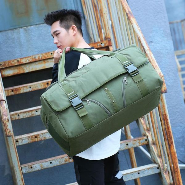 

large capacity travel bag military tactical handbag men's hand luggage outdoor duffle big hiking camping hunting bags
