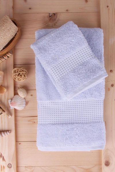 

100% cotton set of 2 towels 40 x60cm + 60 x110cm towel