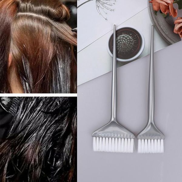 

hair brushes 1pcs coloring brush dye color tint dyeing tool styling tools, Silver