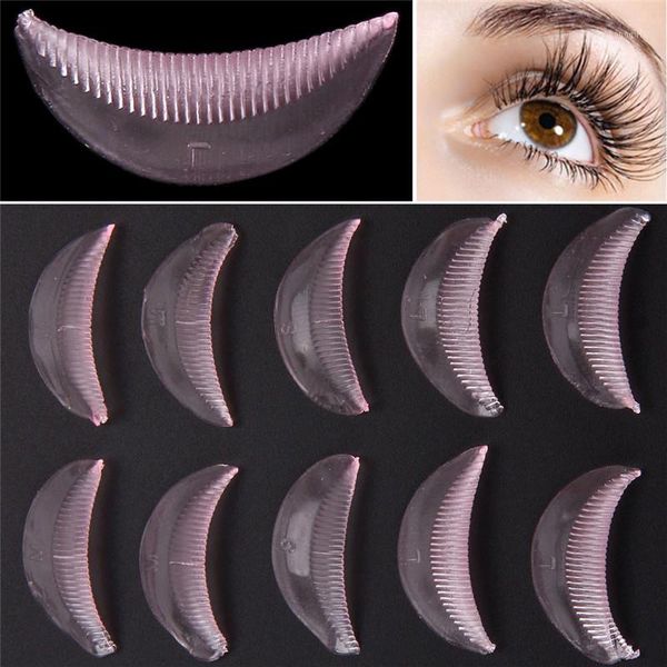 

pairs silicone eyelash perming curlers lash lift rods durable curl shields lifting shield pads applicator tools1