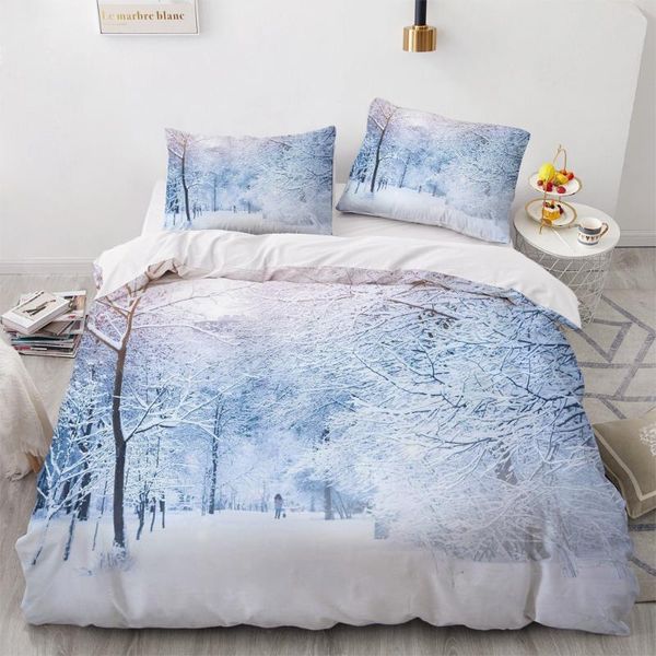 

bedding sets custom 3d luxury duvet cover set,bedding set king//twin size,print quilt set,2/3pcs bedclothes,bed winter scenery