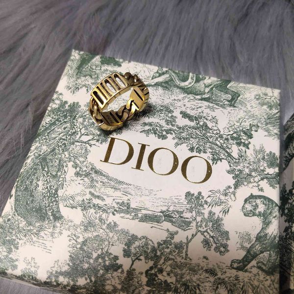 

luxury jewelry new letter ring women's net red fashion jewelry, Silver