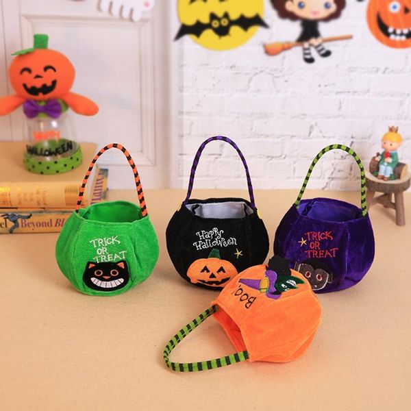 

gift wrap halloween candy bag pumpkin portable props non-woven decoration
