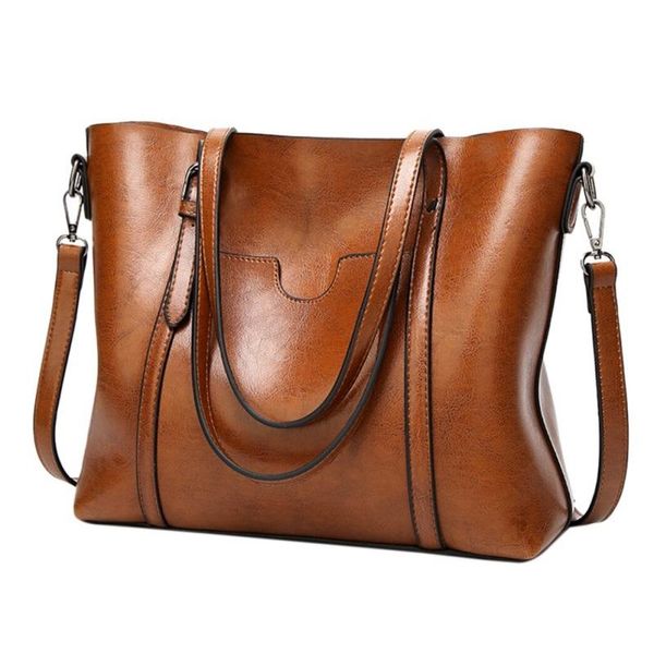 

shopping bags pu leather large capacity women tote bag female lady's vintage