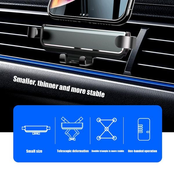 

cell phone mounts & holders universal car mount gps stand gravity for in no magnetic auto air vent grip holder
