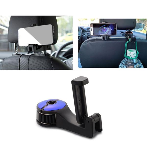 

in 1 auto car back seat phone holder stand headrest hanger hook clip cell mounts & holders