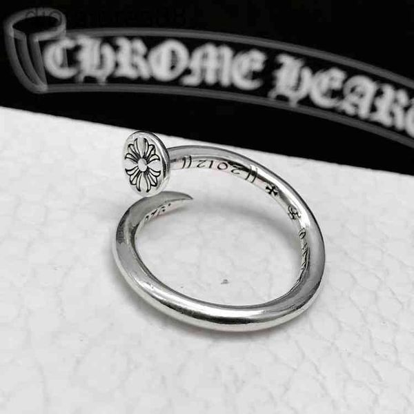 

ring 925 silver croquet cross flower nail for lovers personalized men and women