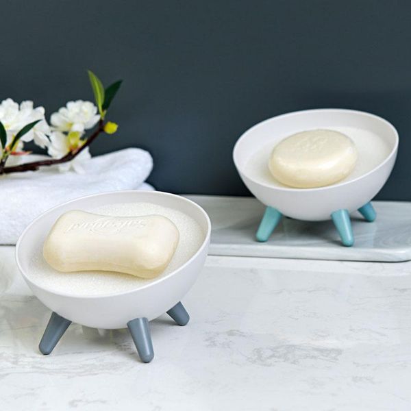 

creative soap box bathroom storage hemispherical sponge drain rack toilet dishes