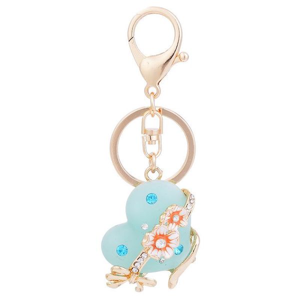 

keychains korean version exquisite small gift pendant creative fashion flower car key chain female bag, Silver
