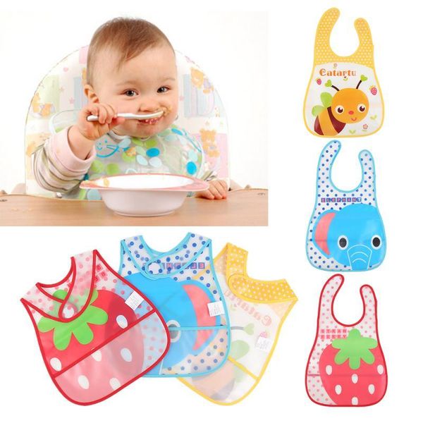 

bibs & burp cloths baby waterproof wipeable eva material adjustable toddler born feeding apron bib smock stuff infant