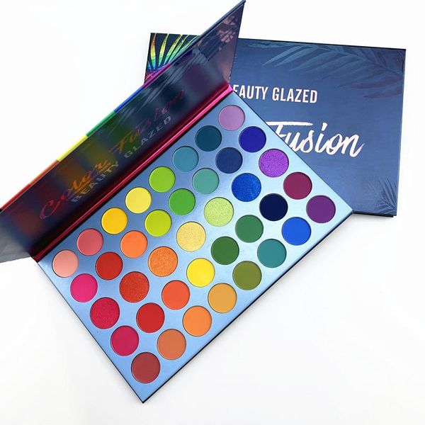 

eye shadow beauty glazed 39 colors fusion makeup eyeshadow pallete highlighter shimmer make up pigment palette cosmetics