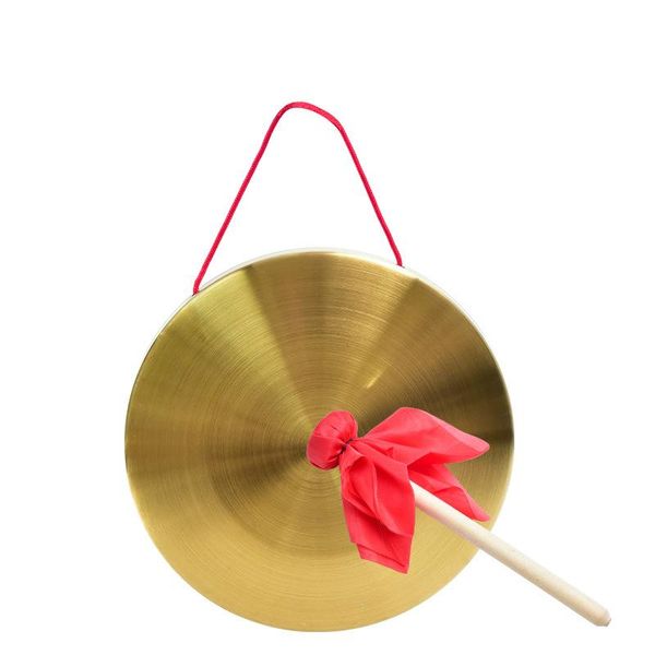 

chinese gong instrument set copper cymbals plated pure can ward off evil spirits decorative objects & figurines
