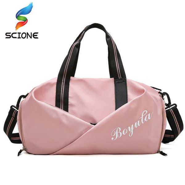 

sport gym bag fitness yoga waterproof travel shoes handbag women's shoulder bags sports dry and wet separation suitcase xa324y outdoor