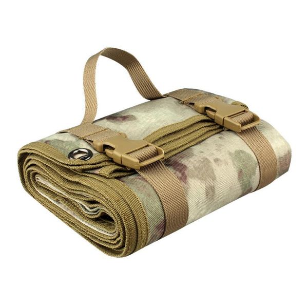 

water resistant outdoors mat roll-up nylon w molle system for camping training picnic equipment outdoor pads