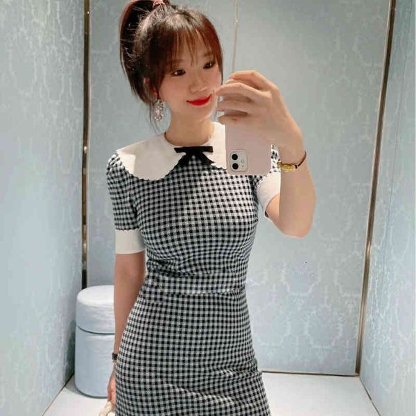 

women's sweaters retro short sleeved summer clothes, korean fashion, 2021, White;black