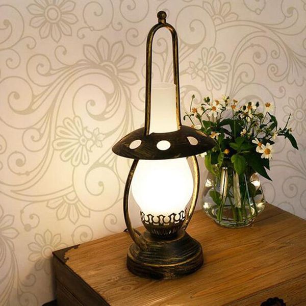 

retro kerosene table lamp glass lampshade nightstand bedroom kitchen livingroom study room loft home decor besides lamps