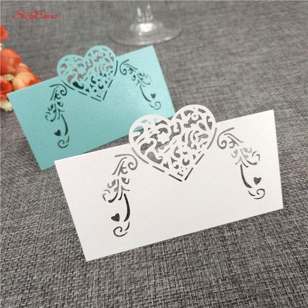 

greeting cards 50pcs heart shape place wedding table card wine glass event laser cut 5zsh928
