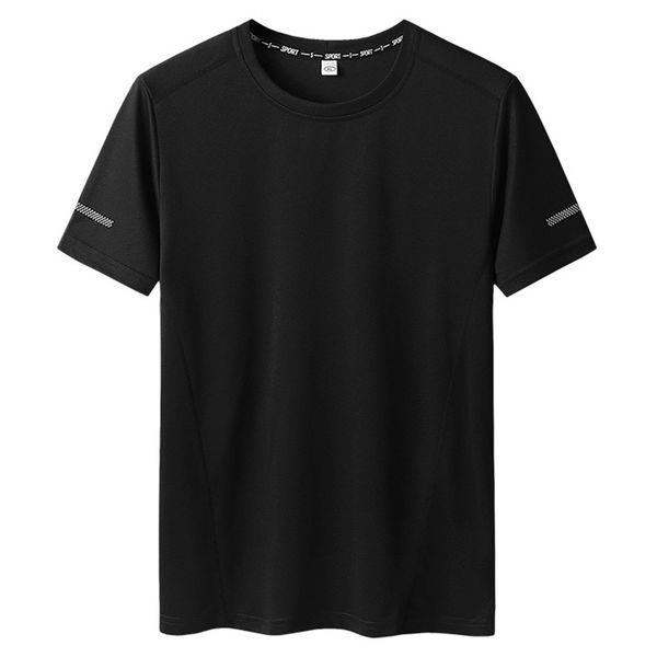 

super plus size l-9xl men's summer casual brand pure color o-neck short sleeve t-shirt man black t-shirts red tees, Black;brown