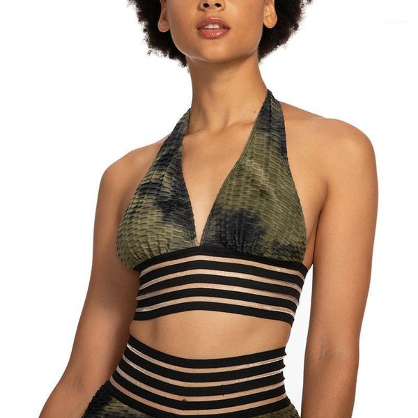 

women girls fitness sport bra female breathable v-neck fashion yoga running women's underwear outfit