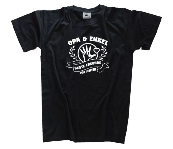 

grandpa and grandson friends forever t-shirt s-xxxl, White;black