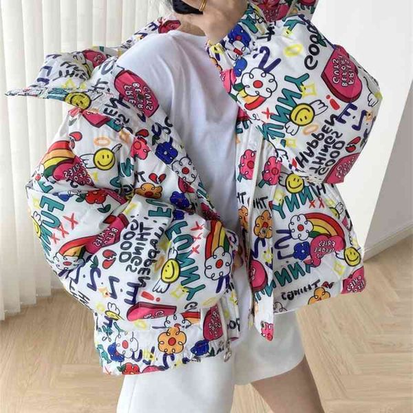 

2021 winter thin zipper white duck korean version fresh sweet loose down jacket women, Black