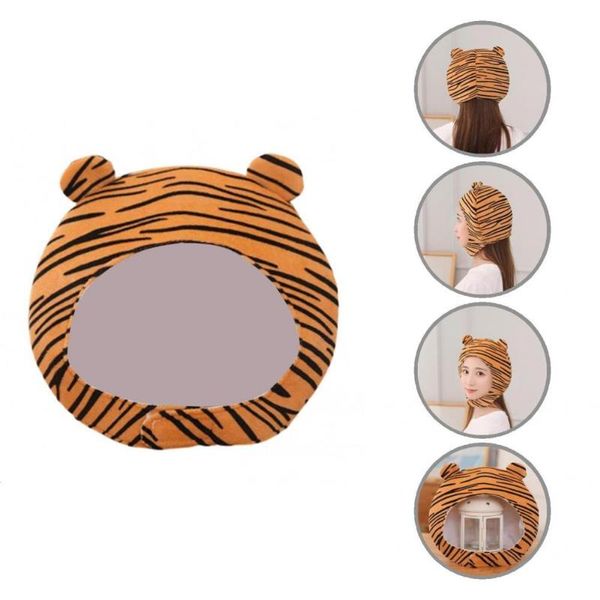 

party hats plush headgear skin-friendly vibrant colors pograph prop tiger soft headdress cap for festival