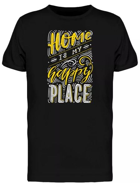 

Home Is My Happy Place Men's Tee -Image by Shutterstock, White;black