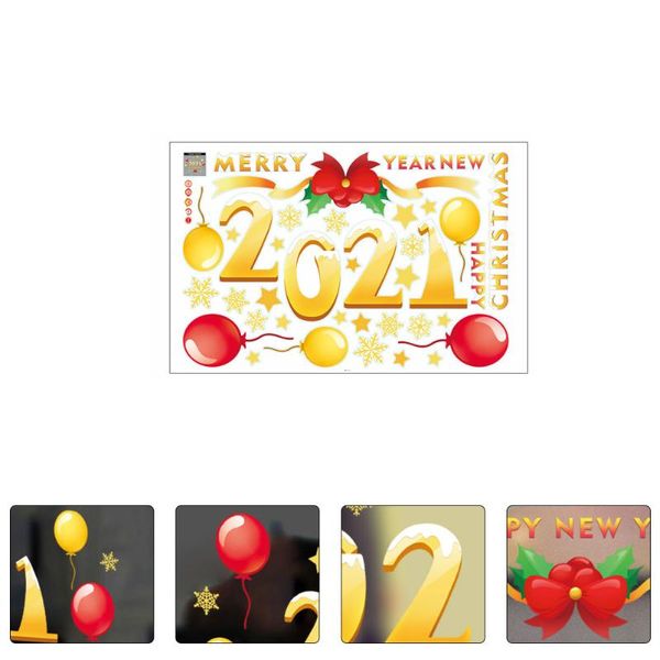 

wall stickers christmas window clings holiday festival decor adhesive static
