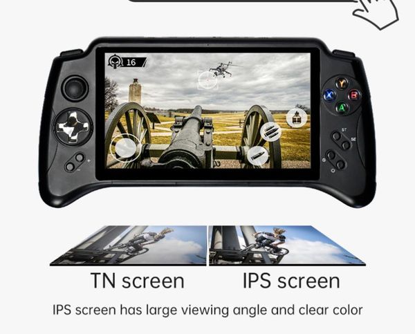 

portable game players x17 android 7.0 handheld console 7-inch ips touch screen mtk 8163 quad core 2g ram 32g rom retro ps1