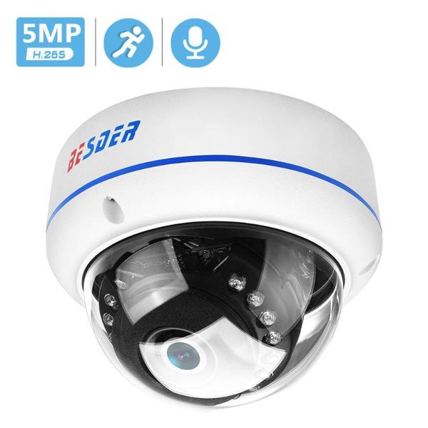 

cameras besder h.265 5mp 4mp 2m ip camera audio vandalproof ir night dome security cctv onvif ftp email alert motion detect ipc
