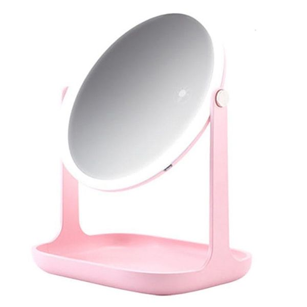 

compact mirrors led mirror makeup light table smart press control adjustable desk standing cosmetic