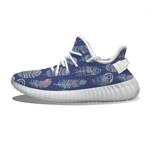 

diy custom be mandala feather running sho mh printed mens womens trainers outdoor sports sneakers