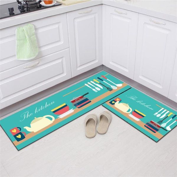 

carpets long kitchen mat bath carpet cartoons floor mats home entrance doormat anti-slip absorbent bathroom rug decoration