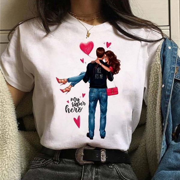 

vogue balloon printed fashion harjauku women t shirts casual o neck tee female short sleeve cute, White