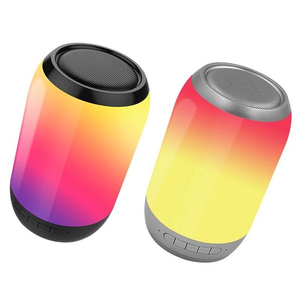 

mini speakers wireless speaker portable fm radio color light woofer computer outdoor loudspeaker