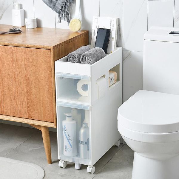 

bathroom storage & organization floor toilet seam rack narrow receptacle slot side cabinet
