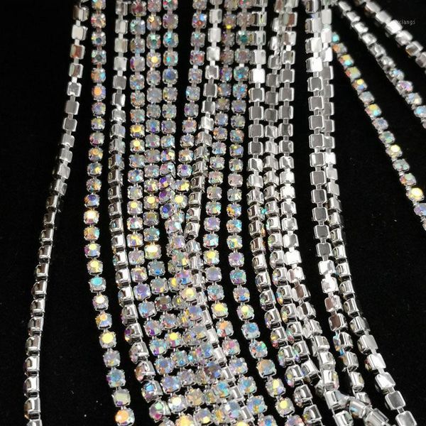 

creater rhinestone nail chain 100% glass closed cup diy art use1, Silver;gold