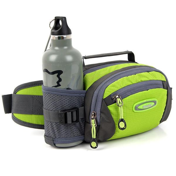 

outdoor bags 2l waterproof nylon running bag sport trail cycling climbing waist men women gym fitness water bottle belt fanny pack