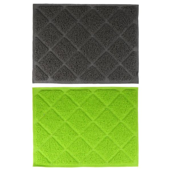 

2pcs pet dish bowl pad litter water placemat cat floor mat beds & furniture