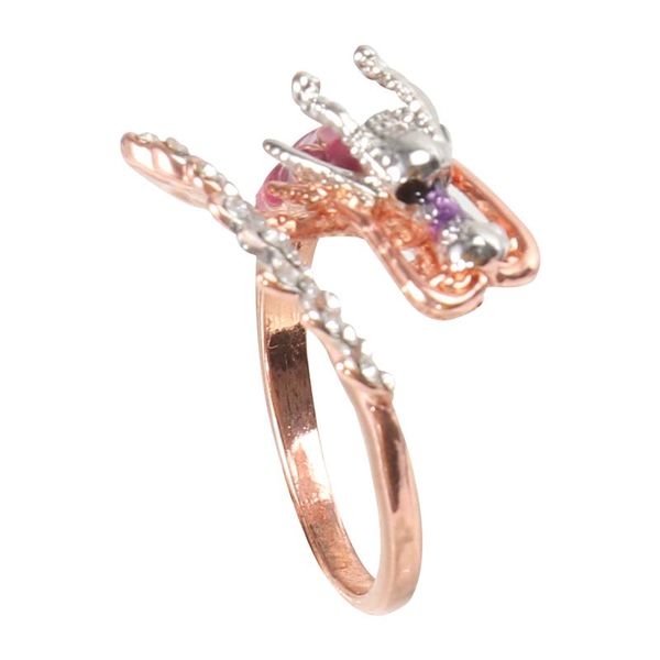 

dragon head design ring interesting finger ring unique alloy jewelry for adults men women (size 7), Slivery;golden