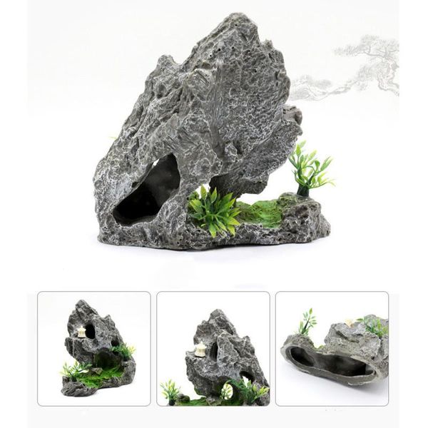 

aquarium rockery decoration fish tank landscaping decorative rocks ornament aquascape decor accessories decorations