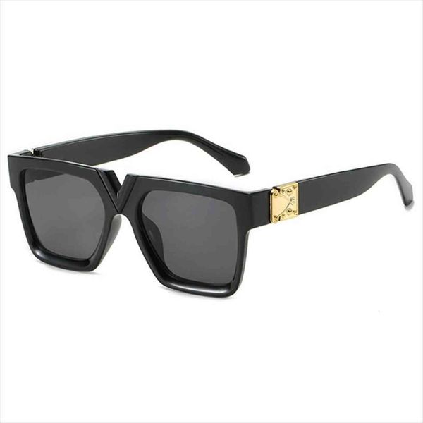 

square sunglasses women big frame glasses with metal decoration fashion ladies sun uv400, White;black